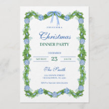 Blue & White Chinoiserie Garland Grandmillennial