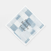 Blue White Denim Jean Stripes   スタンダードランチョンナプキン (角)