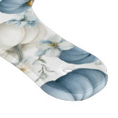 BLUE & WHITE FALL PUMPKINS & GOLD FLOWERS カッティングボード (角)