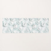 Blue White Flowers  ヨガマット (裏面(横))