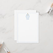 Blue & White Ginger Jar カード (正面/裏面インサイチュ)