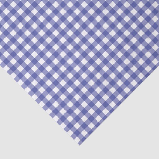 Blue White Gingham 薄葉紙 (詳細)