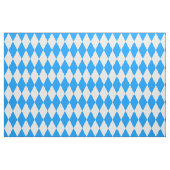 Blue White Harlequin Diamonds Checkers Design  ファブリック (ファットクウォーター)
