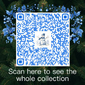 Blue White Holiday Chinoiserie Snowflake  ラージペーパーバッグ