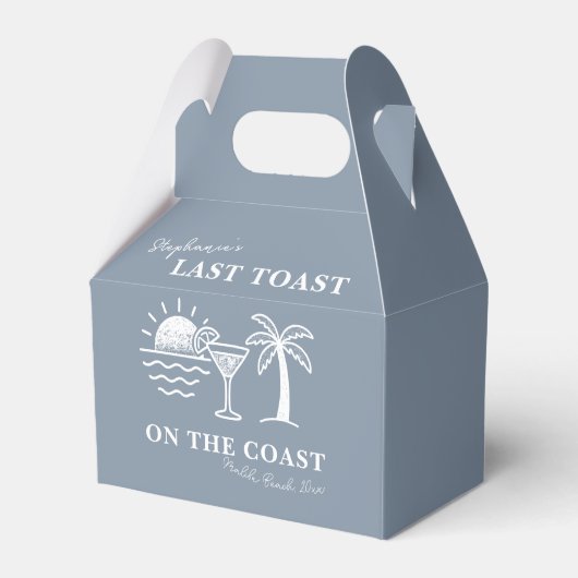 Blue & White Last Toast on the Coastバチェロレッテ フェイバーボックス (正面サイド)