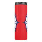 Blue & White Mandel With Creatures  Thermal Tumble タンブラー (裏面)