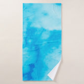 Blue White marble texture with natural patternabst バスタオル (バスタオル)