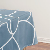 Blue White Modern Wildflower テーブルクロス (インサイチュ)