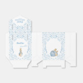 Blue White Peter the Rabbit Beatrix Baby Shower フェイバーボックス (折り畳みなし)