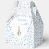 Blue White Peter the Rabbit Beatrix Baby Shower フェイバーボックス (裏面)