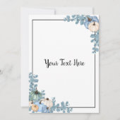 Blue & White Pumpkins 招待状 (正面)