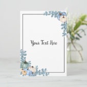 Blue & White Pumpkins 招待状 (スタンド正面)