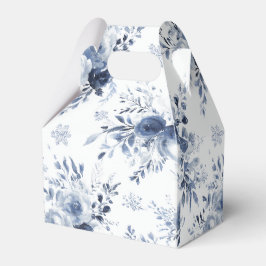 Blue White Romantic Floral Bridal Shower Wedding フェイバーボックス