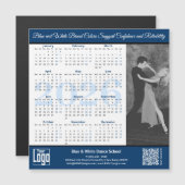 Blue White Service Image 2026 Calendar Magnet (正面/裏面)