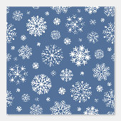 Blue & White Snowflake pattern for Your Kid Room 壁紙 (正面)