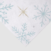 Blue & White Snowflake Sparkle Tissue Paper  薄葉紙 (詳細)
