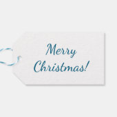 Blue white stickers  ギフトタグ (裏面横)