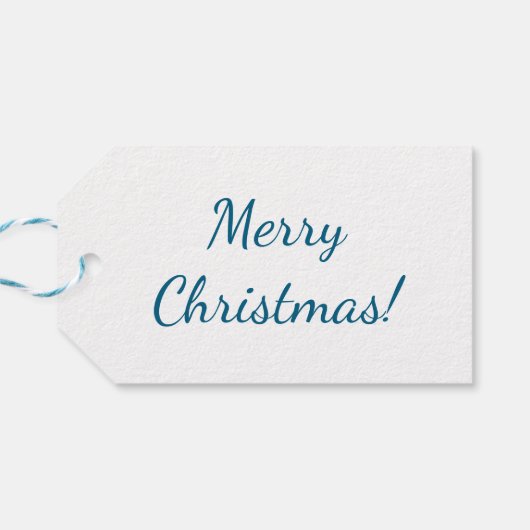Blue white stickers  ギフトタグ (裏面横)