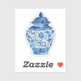 Blue white stickers シール