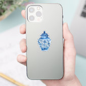 Blue white stickers シール (スマートフォン)