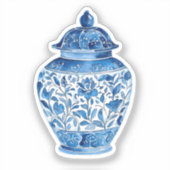 Blue white stickers シール (正面)