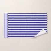 Blue White Stripe Bath Towel Set  バスタオルセット (ハンドタオル)