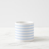 blue & white stripes – blau-weiß gestreift pastel エスプレッソカップ (正面)