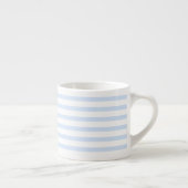 blue & white stripes – blau-weiß gestreift pastel エスプレッソカップ (右)