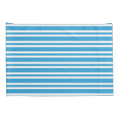 Blue White Stripes Pattern 枕カバー (裏面-右)