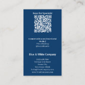 Blue White Thank You, QR Access to Special Offer 名刺 (裏面)