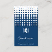 Blue White Thank You, QR Access to Special Offer 名刺 (正面)