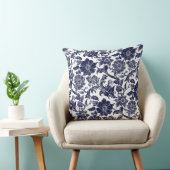 Blue White Throw Pillow クッション (椅子)