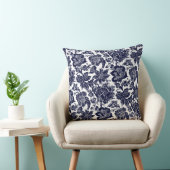 Blue White Throw Pillow クッション (椅子)