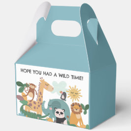 Blue Wild Animal Birthday フェイバーボックス