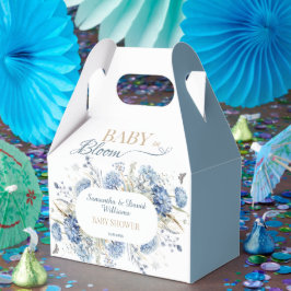 Blue Wildflower Baby in Bloom Floral Baby Shower  フェイバーボックス
