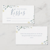 Blue Wildflower boho推測する多くのキスゲーム エンクロージャーカード (正面/裏面)