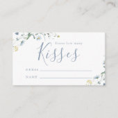 Blue Wildflower boho推測する多くのキスゲーム エンクロージャーカード (正面)