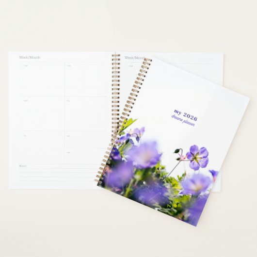 Blue Wildflower Dreams Planner プランナー手帳 (ディスプレー)