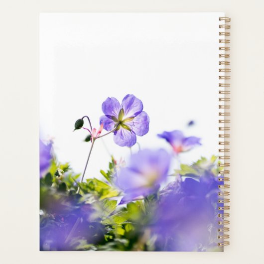 Blue Wildflower Dreams Planner プランナー手帳 (裏面)