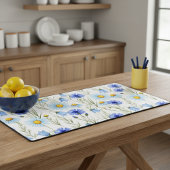 Blue Wildflower Meadow デスクマット