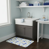 Blue Wildflower Meadow バスマット