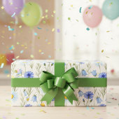 Blue Wildflower Meadow ラッピングペーパー