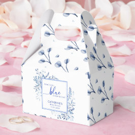 Blue Wildflower Something Blue Baby Shower フェイバーボックス