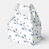 Blue Wildflower Something Blue Baby Shower フェイバーボックス (裏面サイド)
