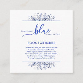 Blue Wildflower Something Blue Books for Baby エンクロージャーカード