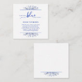 Blue Wildflower Something Blue Books for Baby エンクロージャーカード (正面/裏面)