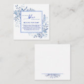 Blue Wildflower Something Blue Books for Baby   エンクロージャーカード (正面/裏面)