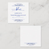 Blue Wildflower Something Blue Diaper Raffle  エンクロージャーカード (正面/裏面)