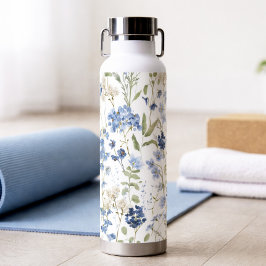 Blue Wildflower Watercolor ウォーターボトル