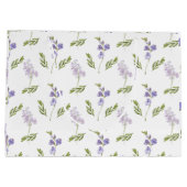 Blue Wildflower Watercolor  ラージペーパーバッグ (裏面)